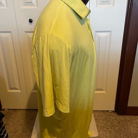 Under Armour Mens HeatGear Yellow Short Sleeve Polo - Picture 4 of 5